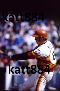 SLIDE 35 MM COLORE ORIGINALE 1975 HOUSTON ASTROS MILT MAY DARRYL NORENBERG  - Foto 1 di 1