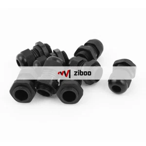 10 Pcs PG9 Plastic Range 4-8mm Dia Waterproof Cable Glands Connectors IP68 # - Picture 1 of 4