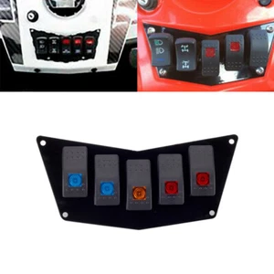 Dash Switch Plate Panel 5 Switches Rocker Toggle For RZR 800 RZR 900 XP 11-14 - Zdjęcie 1 z 6