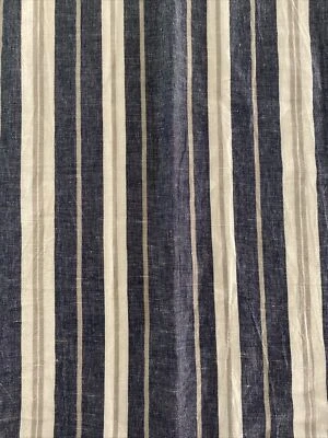 Travesseiro RALPH LAUREN listra azul euro 26"x26" linho algodão - Imagem 1 de 4