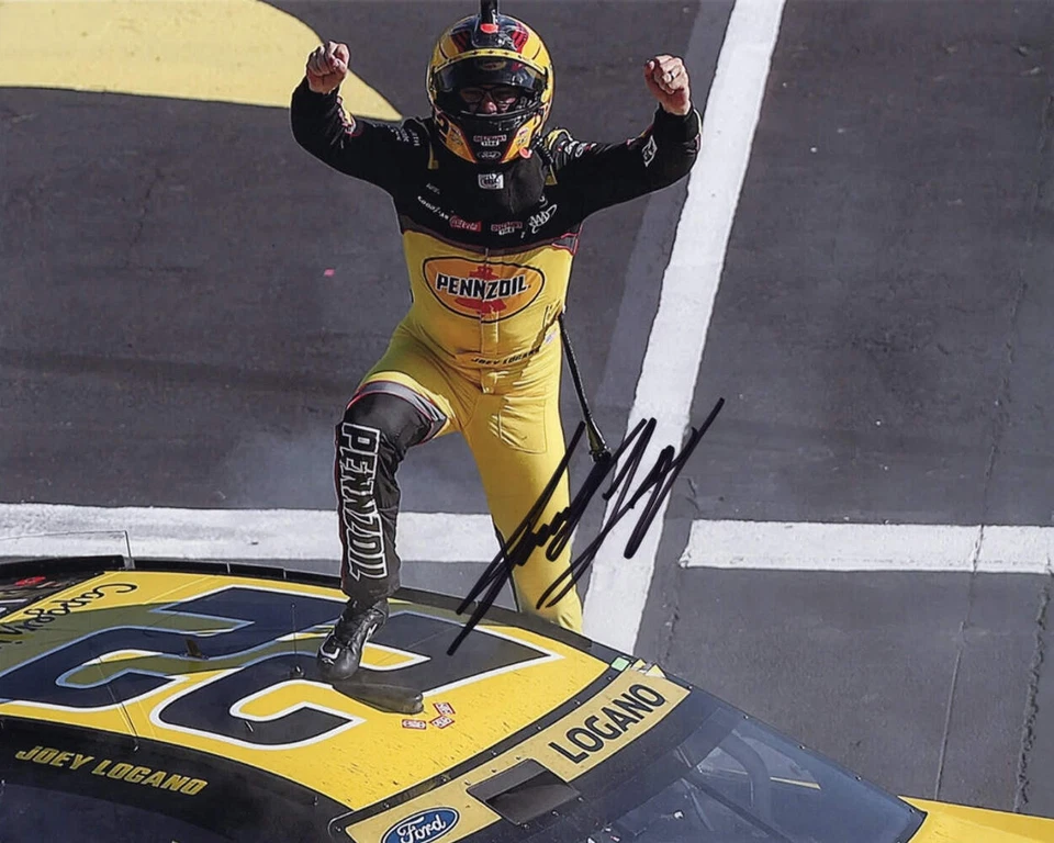 Autografiado 2024 Joey Logano #22 Shell Pennzoil Racing LAS VEGAS PLAYOFFS GANAR (Vi Foto 1 de 1