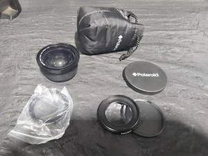 POLAROID .42x MACRO FISHEYE LENS 52-58mm, Includes Cap, Pouch - Picture 1 of 5