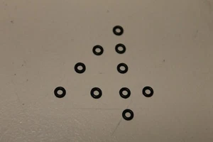 10x Ten Rubber O Ring seals 2mm inner 4mm outer diameter 1mm thick o-rings - Picture 1 of 5