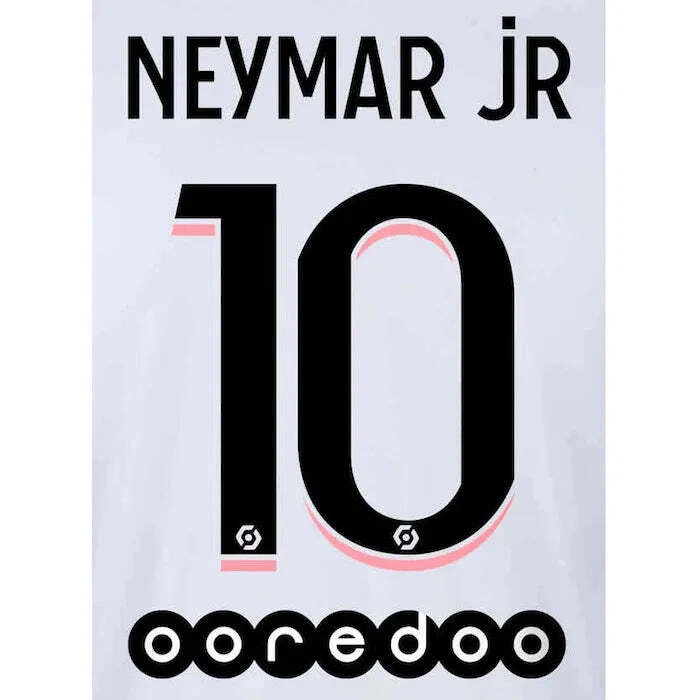 PSG 2021/22 Away Neymar Jr #10 YOUTH Jersey Name Set - Photo 1/1