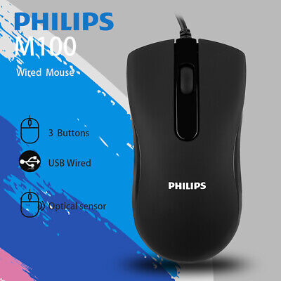 Philips USB Optical Wired Mouse For PC Laptop Computer Desktop Scroll Wheel • 6.79£