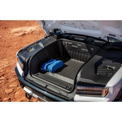 2022-2025 GMC Hummer EV & EV SUV All Weather eTrunk Mat Jet Black 84972447 OEM - Image 1 of 2