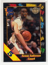 KENNY ANDERSON 1991-92 Wild Card NCAA 5 Stripe Parallel #96 Georgia Tech Mint