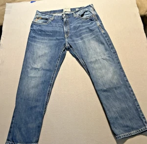 Ariat M4 Jeans Stivaletto Relaxed Taglio Western Cowboy Ricamato Uomo 42x30 - Foto 1 di 14