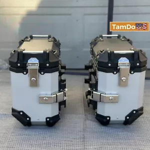 Universal Motorcycle "Pannier Box Pair" - Picture 1 of 18
