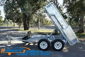 10x5 HEAVY DUTY GALVANISED HYDRAULIC TANDEM TIPPER TRAILER ATM 3.5T 3500KG - Picture 1 of 12