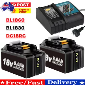 For Makita 18V Battery 9.0ah 6.0ah LXT Li-Ion BL1850B BL1830B BL1860B Cordless - Picture 1 of 29