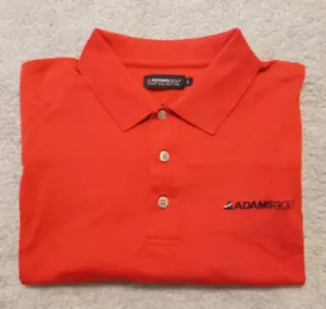 Polo de golf vintage para hombre ADAMS GOLF Tour Collection rojo SS talla L - COMO NUEVO - Imagen 1 de 4