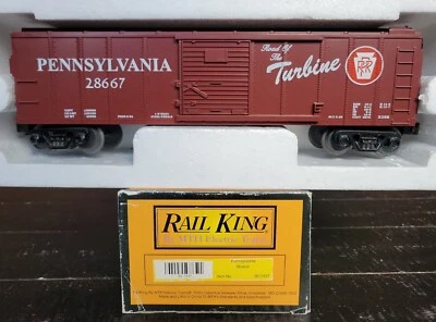 MTH Rail King Pennsylvania 28667 "Route of the Turbine" Box Car #30-7437 (F82) - Image 1 of 4