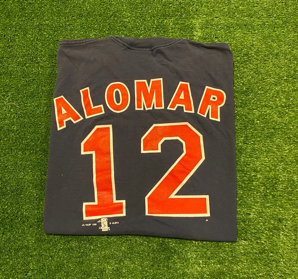 Vintage Sport Attack Cleveland Indians Roberto Alomar #12 jersey t-shirt XL - Image 1 of 4