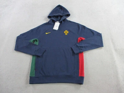 Sudadera con capucha de fútbol Portugal para hombre azul medio Nike felpa francesa bloques de colores Foto 1 de 4