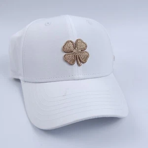 1 gorra de bola Live Lucky Black Clover Hollywood metálica oro rosa/blanco nueva con etiquetas - Imagen 1 de 8