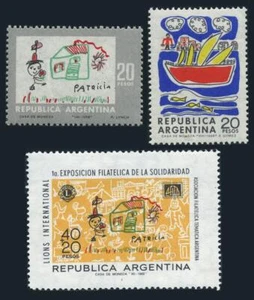 Argentina 863-864,B51,MNH.Michel 1001-1003. Children's drawings, 1968. - Picture 1 of 1