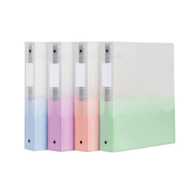 Wave Binders, Binders for School and Office, Strong Flexible Poly, 4 Wave Poc... - Image 1 of 4