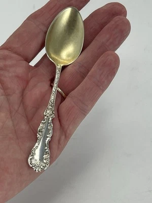 aprox. Cuchara Hamilton & Davis Demitasse 1897 HMD2 cuchara esterlina sin monograma 10,7 g Foto 1 de 4
