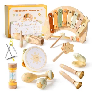 Robud  7 in 1 Montessori Preschool Musical Toys Baby Music Instruments Kids Gift - Picture 1 of 12