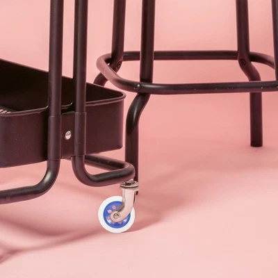  2 Pezzi Ruote di Ricambio per Carrelli della Spesa Carrello di Ricambio per Mobili - Immagine 1 di 4