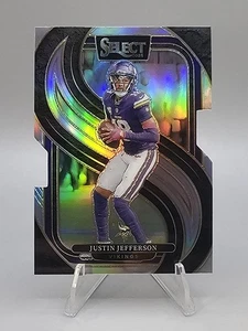 2024 Panini Select #174 Justin Jefferson Silver Die-cut Prizm 💥 Vikings - Picture 1 of 2