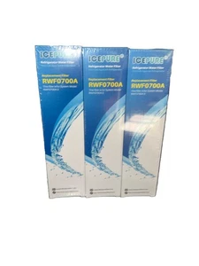 ICEPURE Refrigerator Water Filter 3 Pack RWF0700A Replacement Samsung / Kenmore - Picture 1 of 2