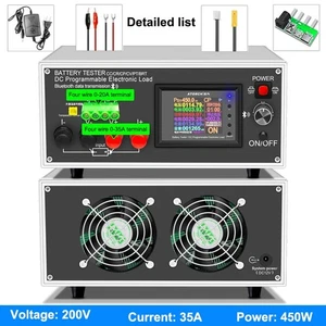 Probador de batería DLB450 CC carga electrónica programable CC/CR/CP/CV/PT/BRT 200V - Imagen 1 de 4
