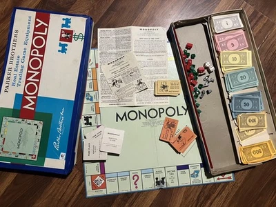 Juego de mesa Monopoly 1961 vintage de Parker Brothers clásico original completo Foto 1 de 4