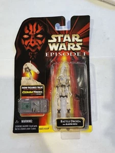 Star Wars Episode 1 Commtech Battle Droid Actionfigur mit Blaster 1998 - Bild 1 von 2