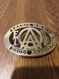Aramco Saudi Arabia Belt Buckle - Picture 1 of 8