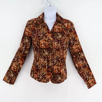 Blazer Christopher & Banks Mujer S Multicolor Geométrico Mezcla Poliéster Bolsillos Foto 1 de 4