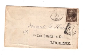 US 205 on cover to Switzerland 1884 - Picture 1 of 2