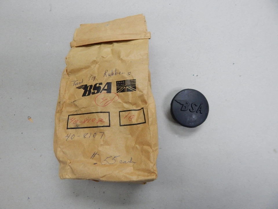 NOS BSA CENTER GAS TANK RUBBER CAP GROMMET DEEP TYPE 40-8107 A65 A50 HORNET - Image 1 of 1
