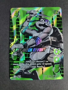 Last-Ditch Effort (Alternate Art) 223/186 UR UniVersus Ninja Turtles - Picture 1 of 2