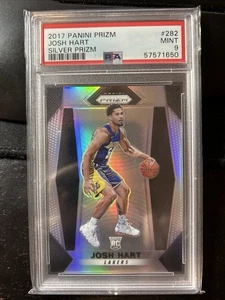 2017 PANINI PRIZM JOSH HART Silver PRIZM PSA 9 RC Bb - Picture 1 of 1