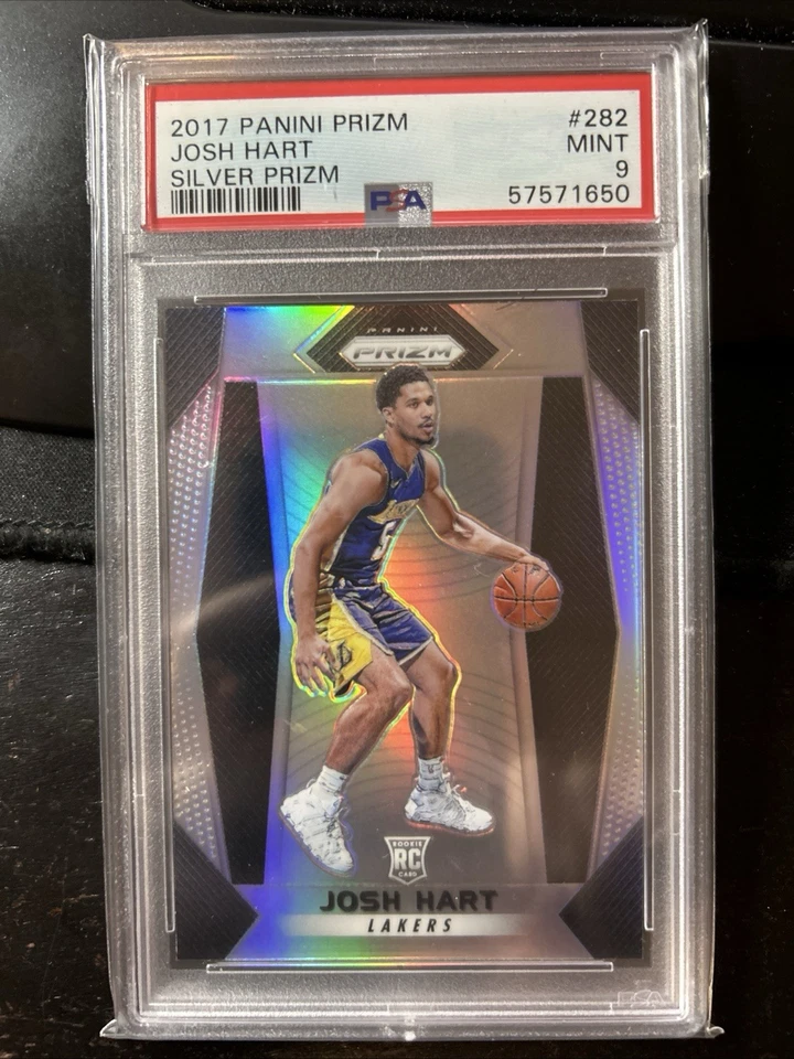 2017 PANINI PRIZM JOSH HART Silver PRIZM PSA 9 RC Bb - Image 1 of 1