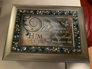 *Cottage Garden - Music Box Plays "I Can Do All Things Through Him" - Picture 1 of 8