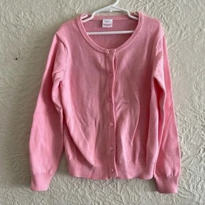 Hanna Andersson Ready To Go Cardigan Sweater Happy Light Pink 8 - Picture 1 of 4