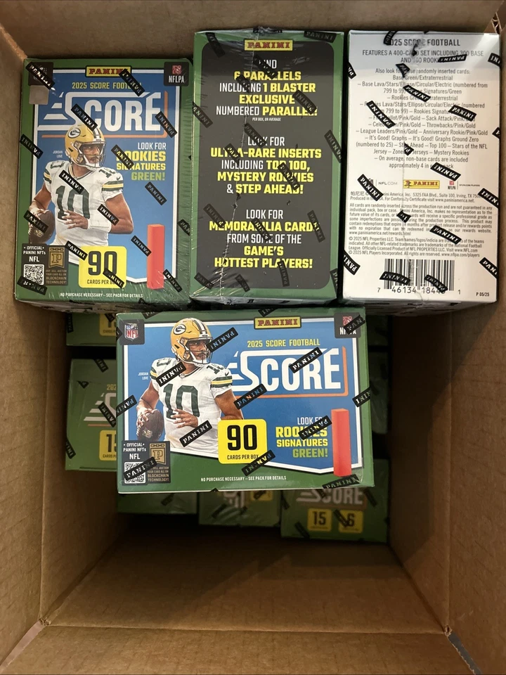 Panini Score 2025 Football Blaster Boxes () 180 NFL Trading Cards