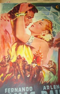 FERNANDO LAMAS ARLENE DAHL "THE DIAMOND QUEEN 1953 BELGIAN 14x22 Gilbert Roland - Bild 1 von 4