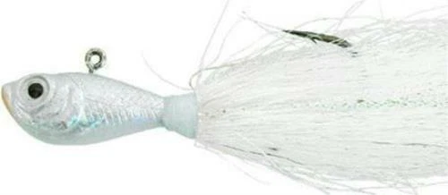 SPRO Prime Bucktail Jig White Fluke 3/8oz Lure Sbtjw-3/8