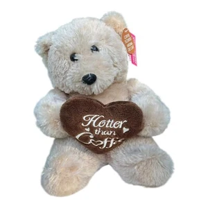 Dan Dee Hotter Than Coffee 13” Plush Teddy Bear “Heart of Love” Valentine’s Day - Picture 1 of 8