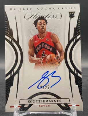 2021-22 Scottie Barnes Flawless Rookie Autographs /25 RC SSP #FRA-SBA - Image 1 of 3