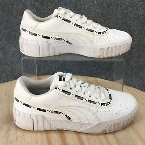 Puma Shoes Youth 4.5 C Cali Taping Sneakers White Low Top Perforated 373066 03