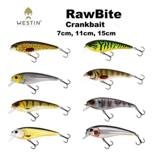 Westin RawBite Crankbait 7cm 11cm 15cm Wobbler low floating Barsch Zander Hecht - Bild 1 von 12