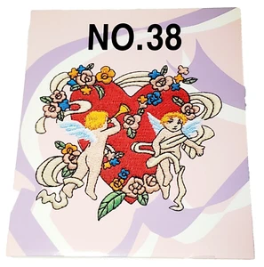 Embroidery Card No.38 Cherubs & Angels Hearts Bernina Babylock Japan Brother - Picture 1 of 7