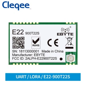 5Pcs SX1262 915MHz 22dBm LoRa UART E22-900T22S Wireless Transceiver SMD Module - Picture 1 of 11