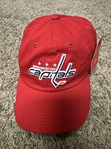 Washington Capitals American Needle Blue Line Vintage Hockey Slouch Red Hat - Picture 1 of 2