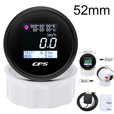 2" 52MM Digital GPS Speedometer Gauge for Marine Boat Car Truck Motorcycle ATV - Image 1 of 4